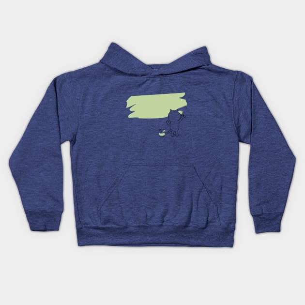 Funny cat. Kids Hoodie by IPRINT